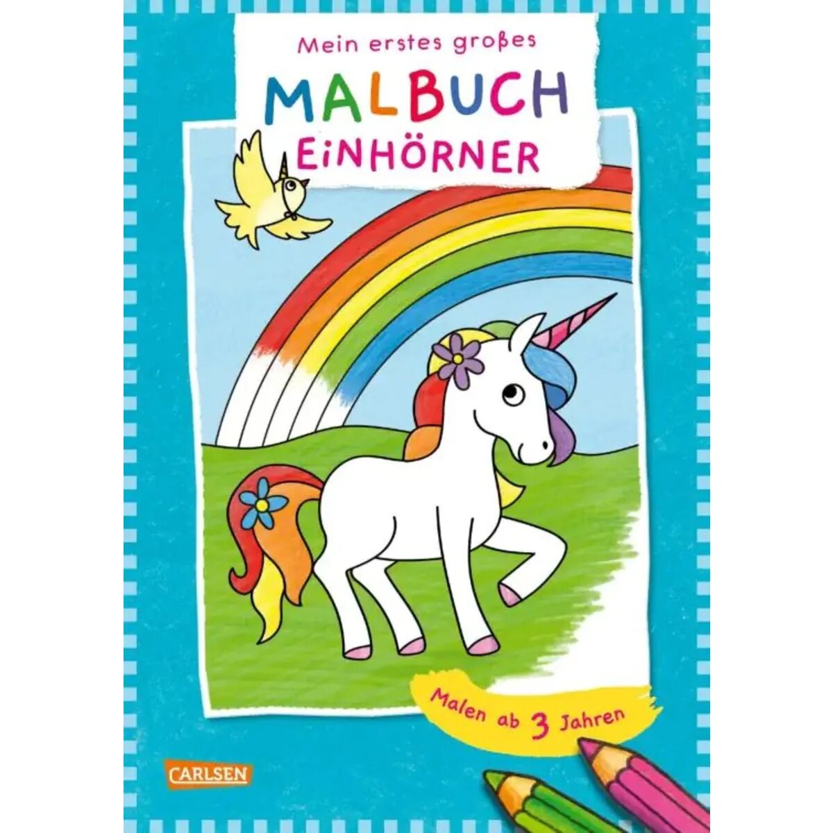 Carlsen Verlag Mein erstes großes Malbuch: Einhörner