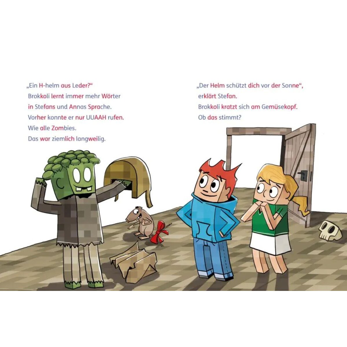 Carlsen Verlag Minecraft Silben-Geschichten: Fackeln – bis die Scheune brennt!