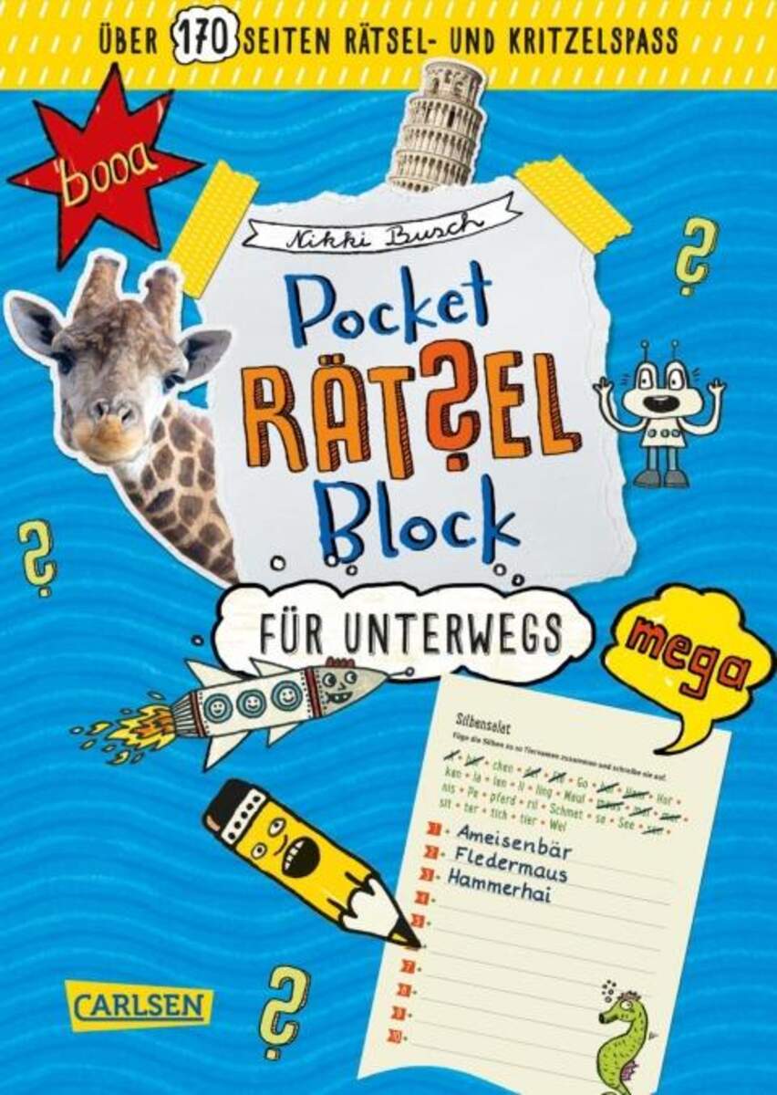 Carlsen Verlag Pocket-Rätsel-Block: Rätsel für unterwegs