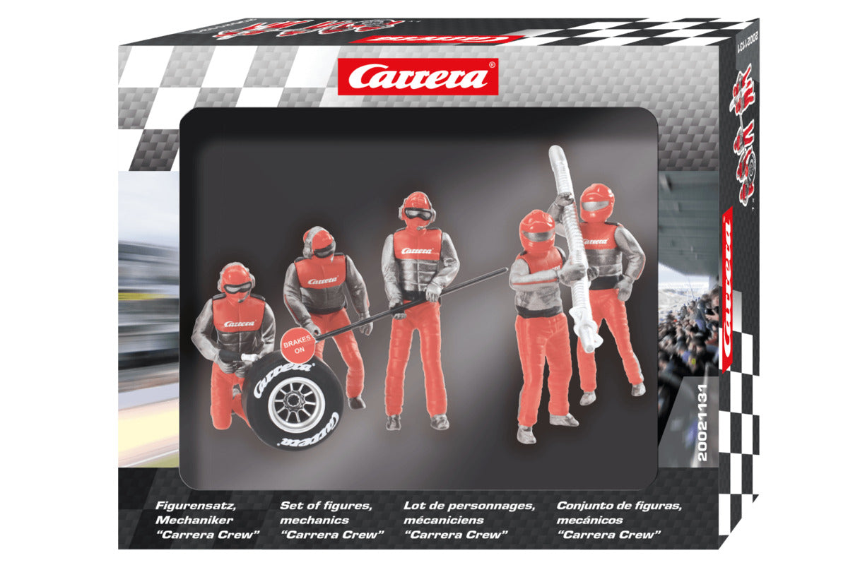 Carrera Digital 124, Digital 132 und EVOLUTION Figurensatz Mechaniker, Carrera Crew rot