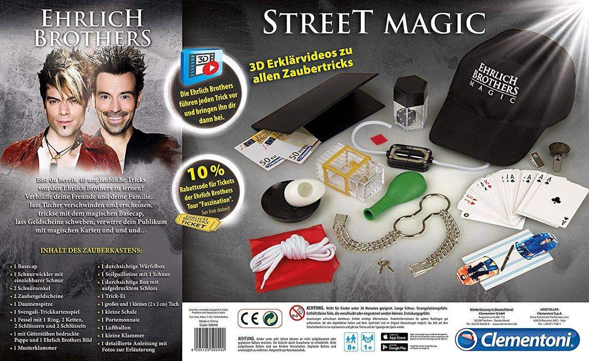 Clementoni Ehrlich Brothers Street Magic Zauberkasten