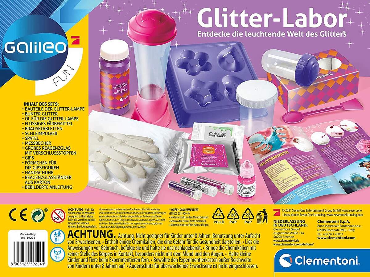 Clementoni Galileo Fun – Glitter-Labor