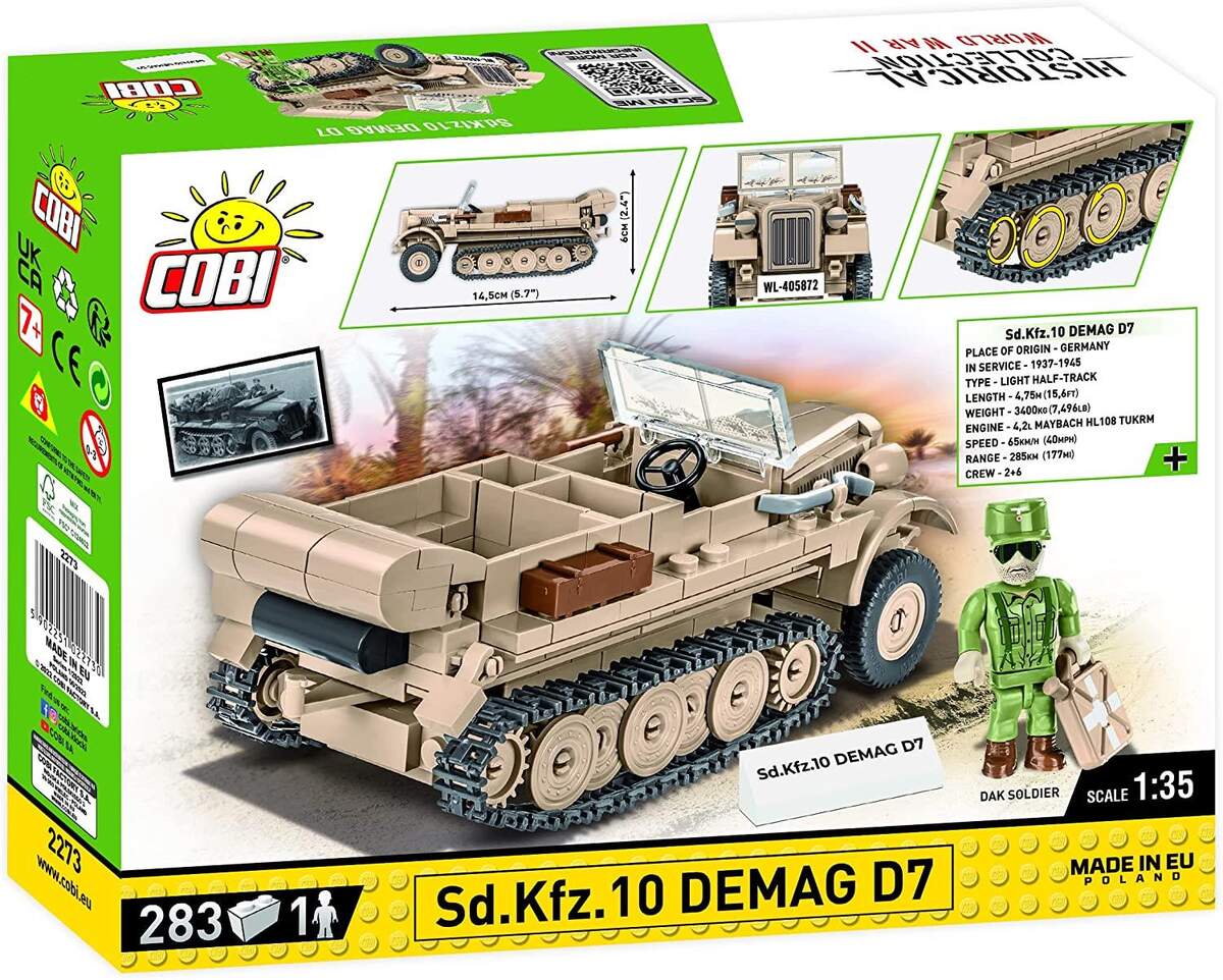 Cobi 2273 Historical Collection - Sd.Kfz 10 Demag D7
