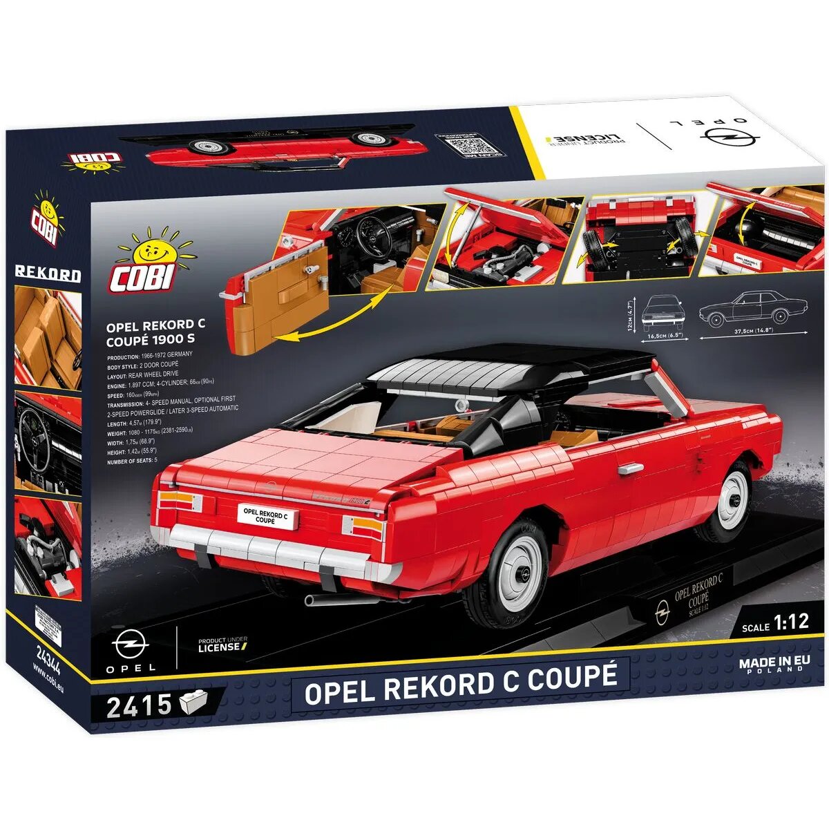 Cobi 24345 - Opel Rekord C Coupe