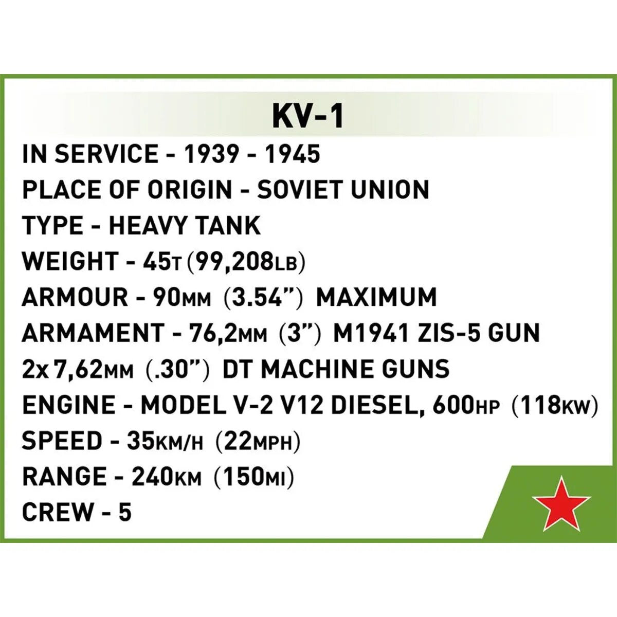 Cobi 2555 Historical Collection - KV-1