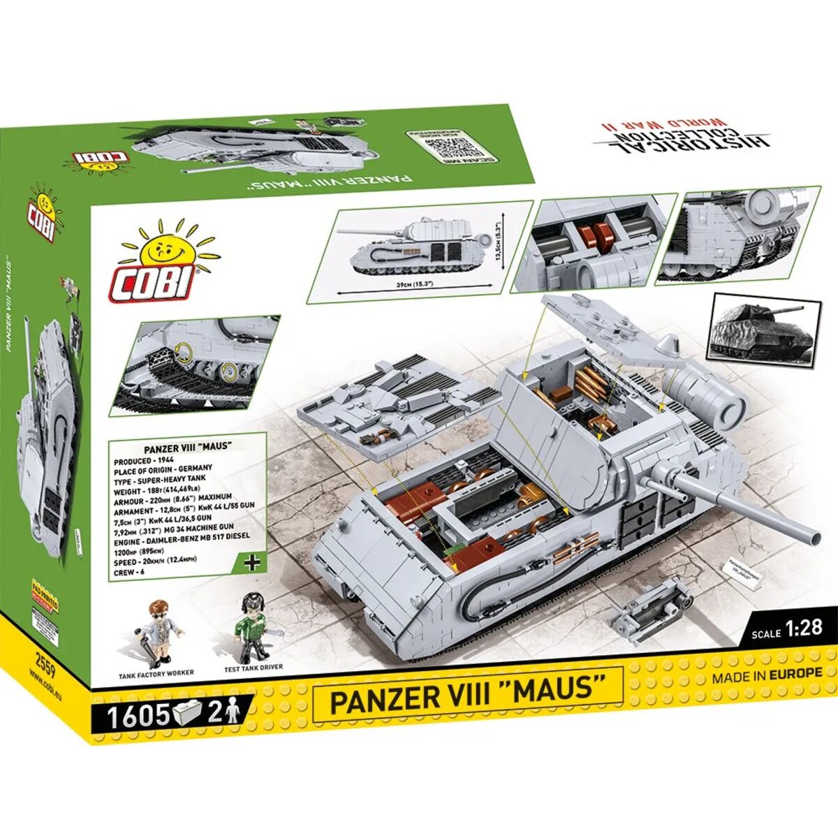Cobi 2559 Historical Collection - Panzer VIII Maus