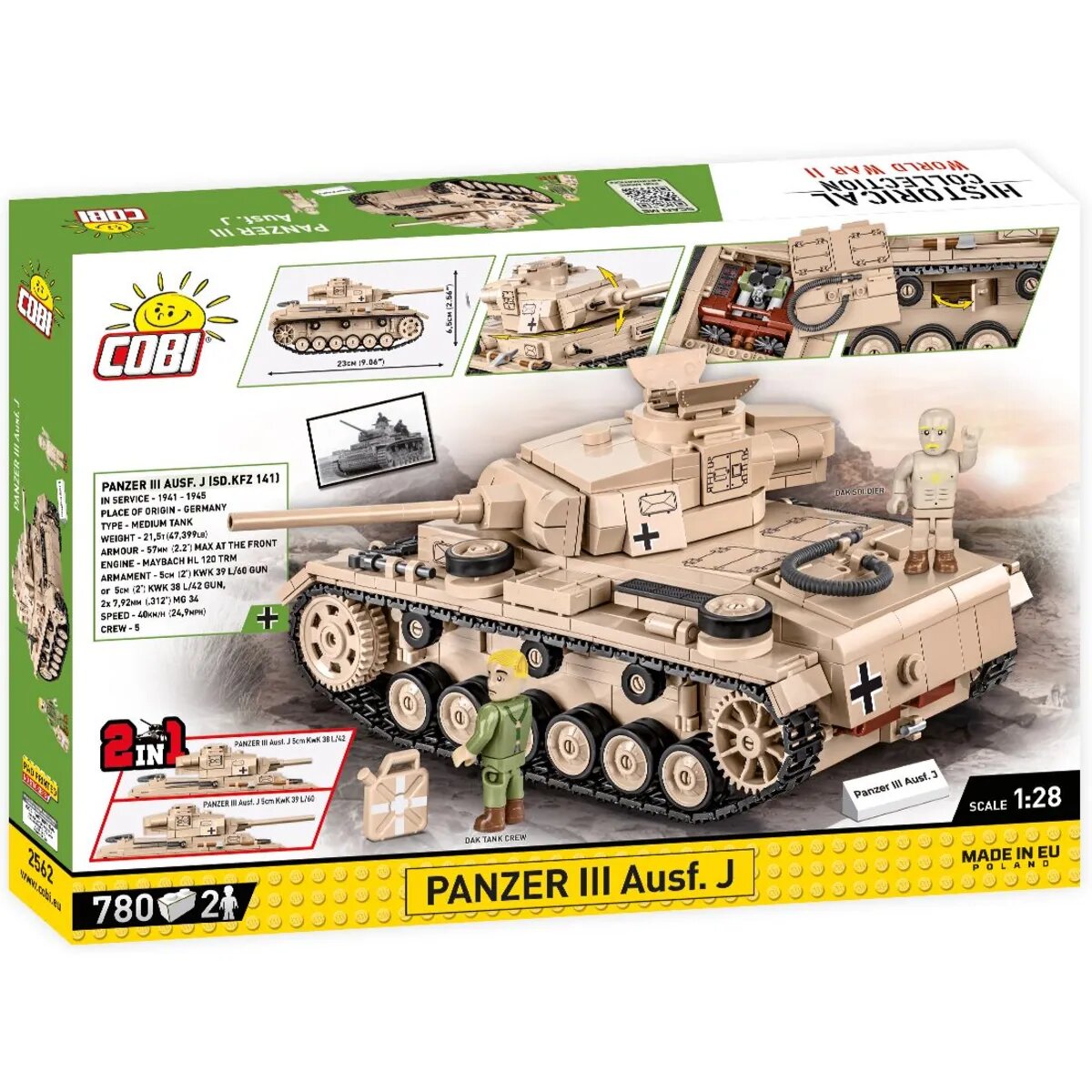 Cobi 2562 Historical Collection - Panzer III Ausf. J