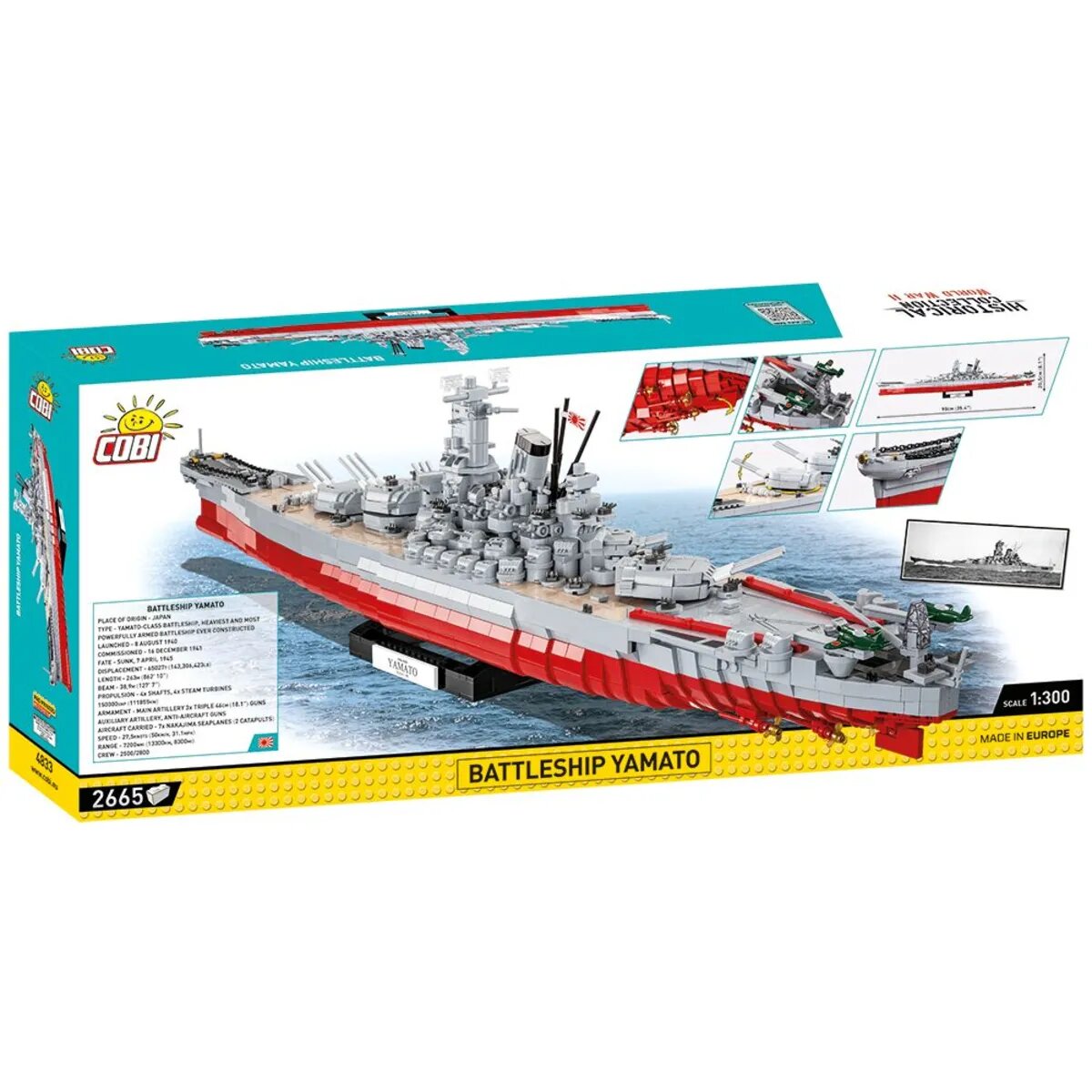 Cobi 4833 Historical Collection - Battleship Yamato