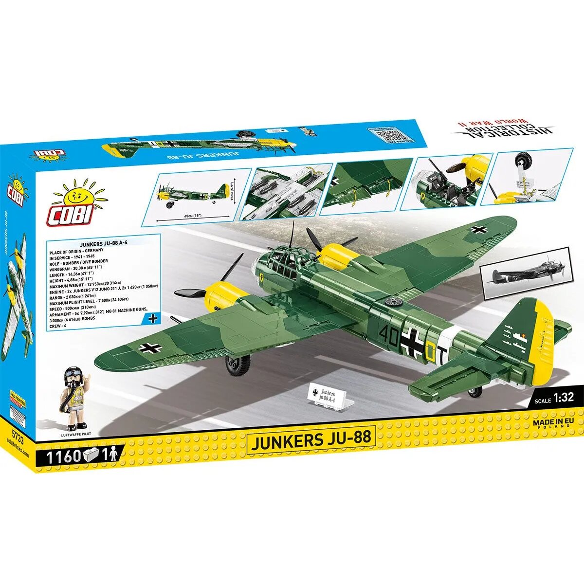 Cobi 5733 Historical Collection - Junkers Ju 88