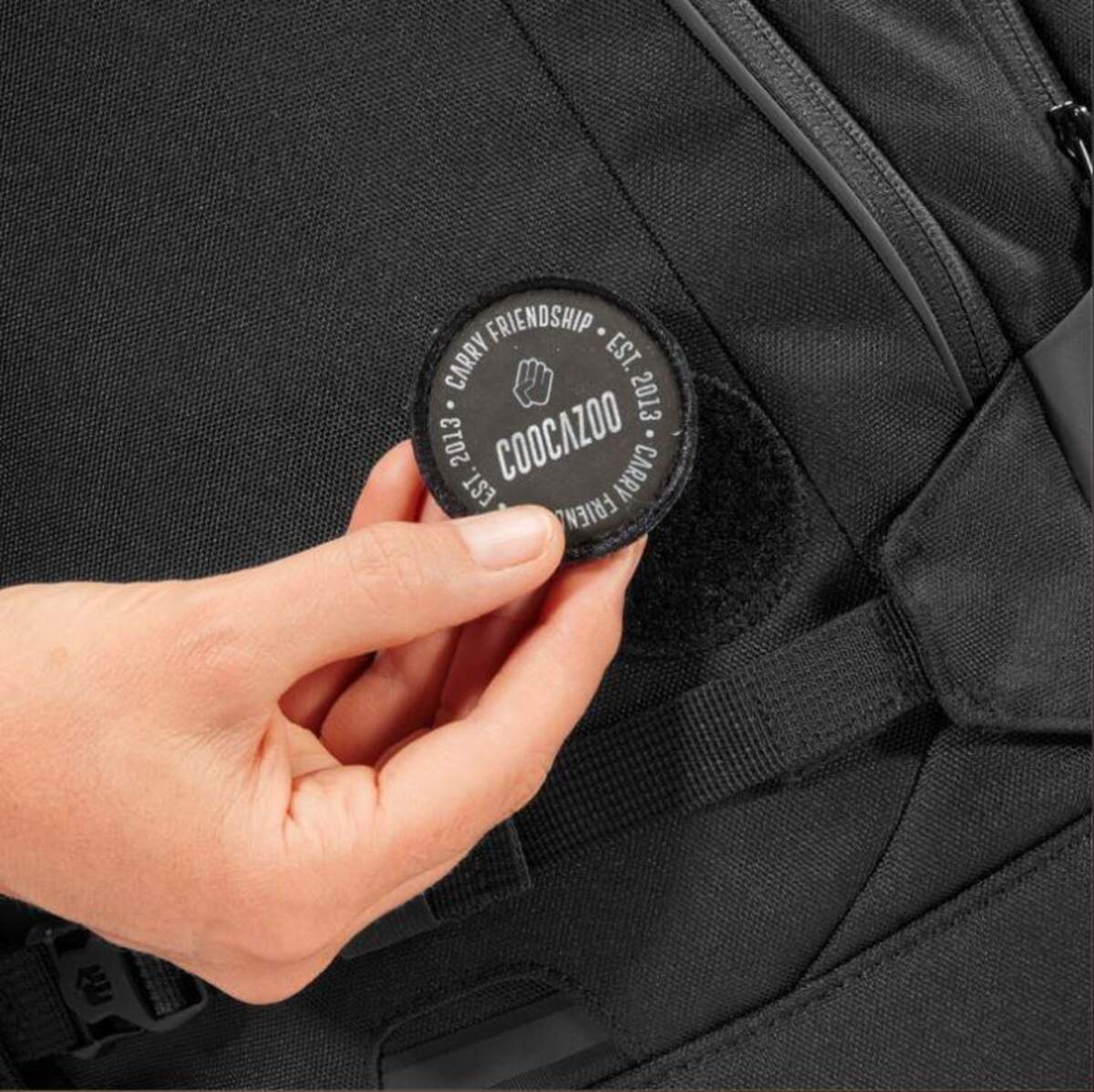 Coocazoo COLOUR UP-Set Reflective Silver: Anhänger & Klett-Patch