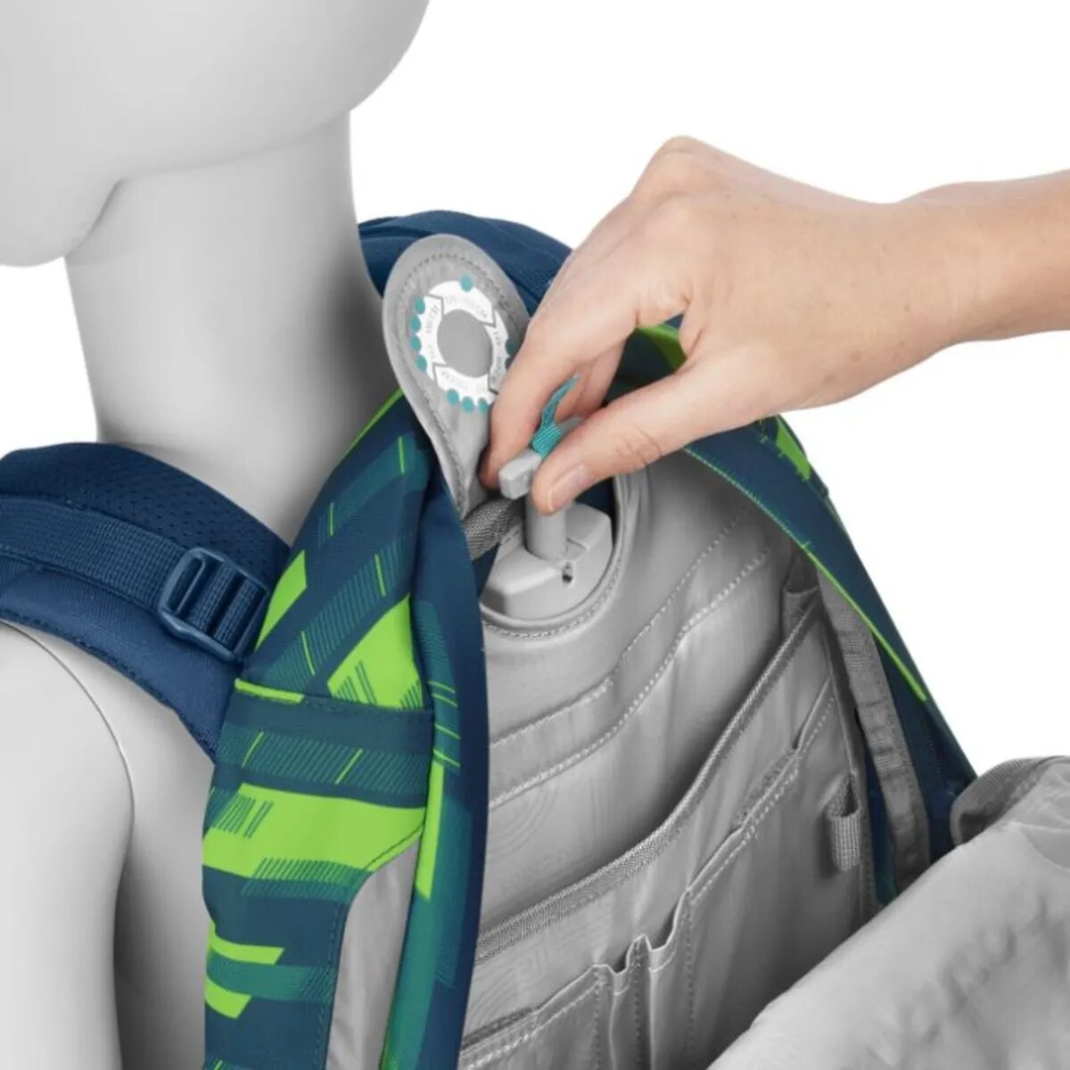 Coocazoo Schulrucksack JOKER, Lime Stripe