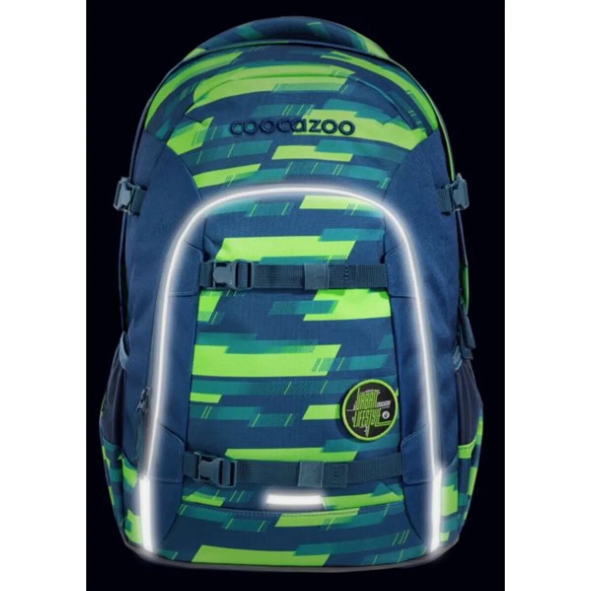 Coocazoo Schulrucksack JOKER, Lime Stripe