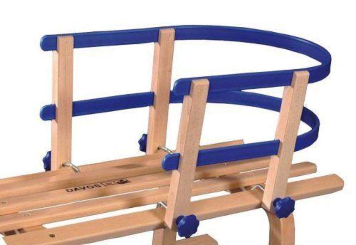 Davos Schlittenlehne aus Kunststoff und Holz