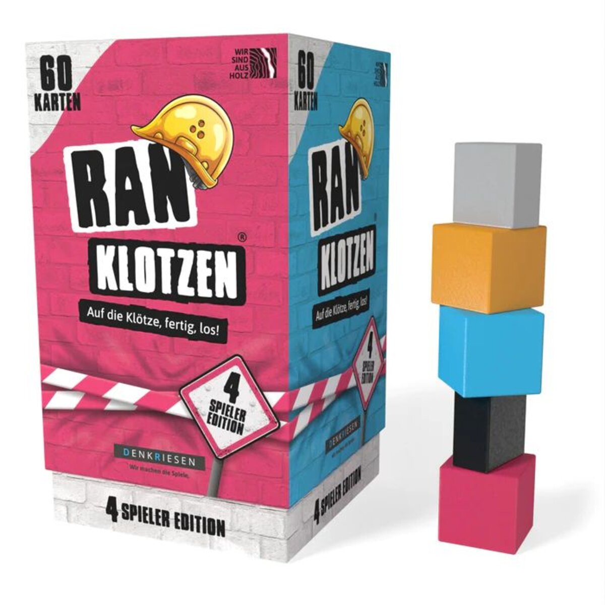 Denkriesen Ranklotzen - Auf die Klötze, fertig, los! 4 Spieler Edition
