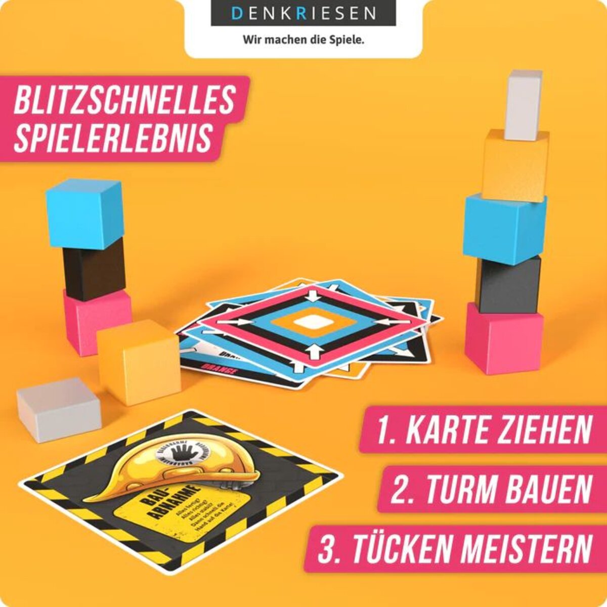 Denkriesen Ranklotzen - Auf die Klötze, fertig, los! 4 Spieler Edition