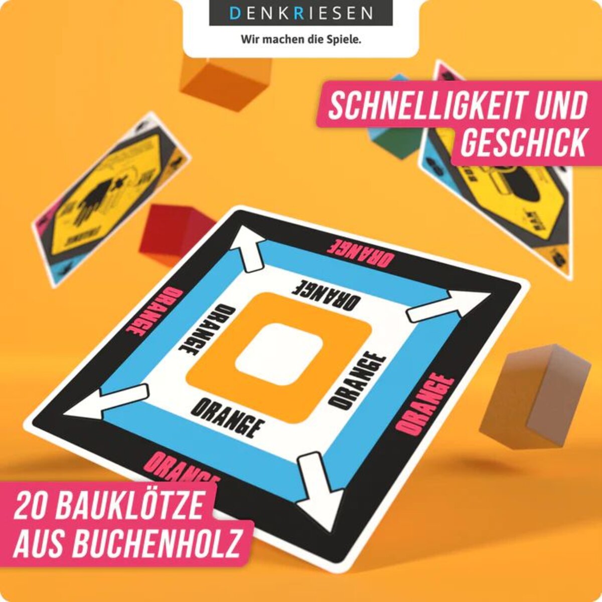 Denkriesen Ranklotzen "Auf die Klötze, fertig, los!" 6 Spieler Edition
