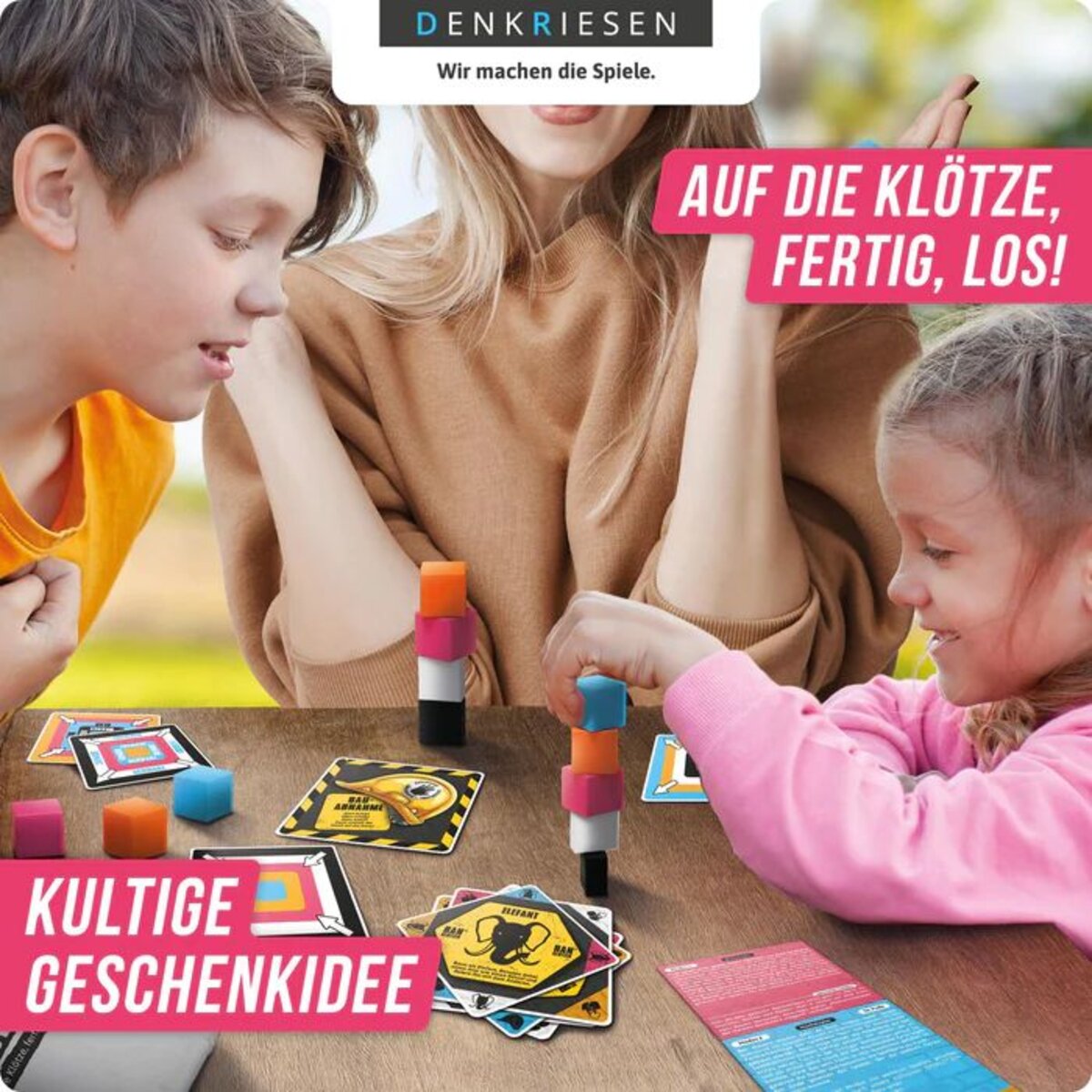 Denkriesen Ranklotzen "Auf die Klötze, fertig, los!" 6 Spieler Edition