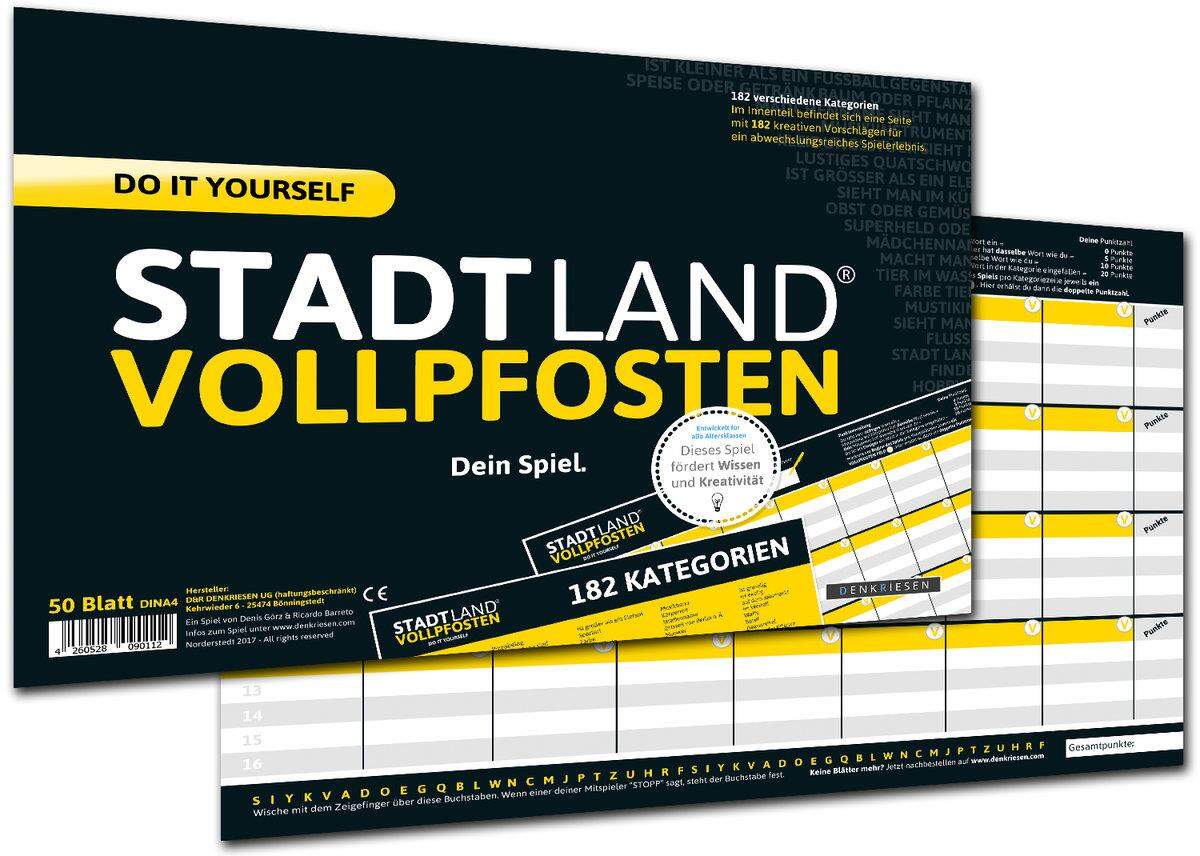 Denkriesen Stadt, Land, Vollpfosten Do it yourself