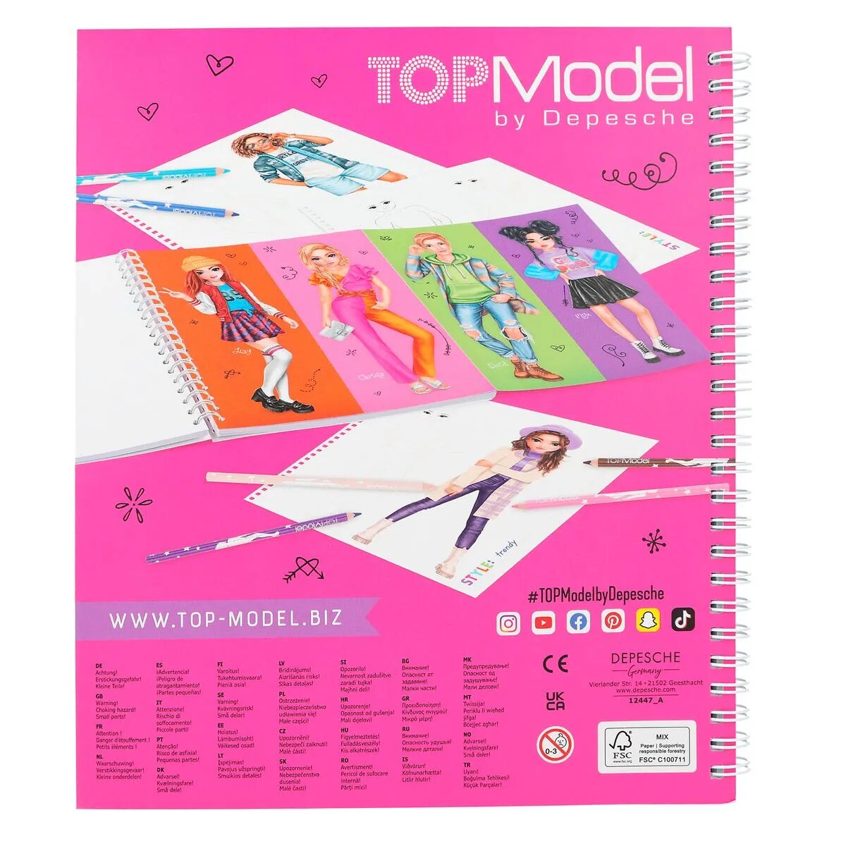 Depesche Create your TOPModel Malbuch