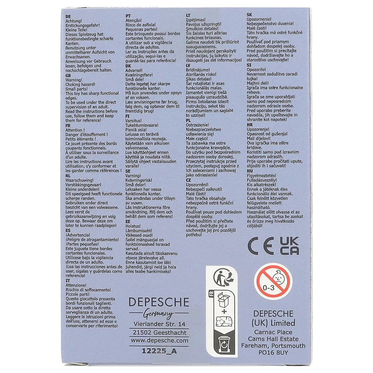 Depesche Dino World Explorer Set Klein, 1 Stück, 2-fach sortiert
