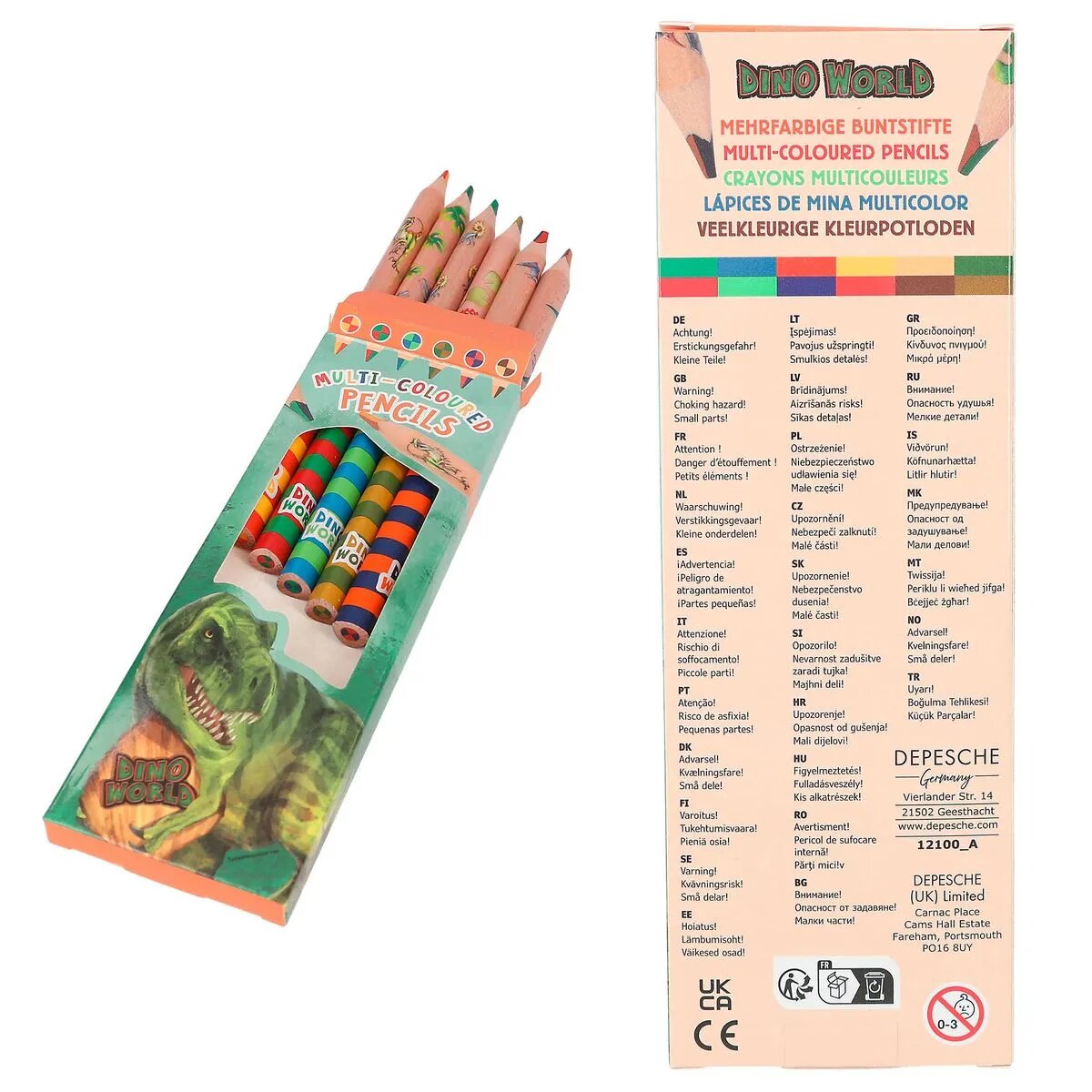 Depesche Dino World Multicolor Buntstifte