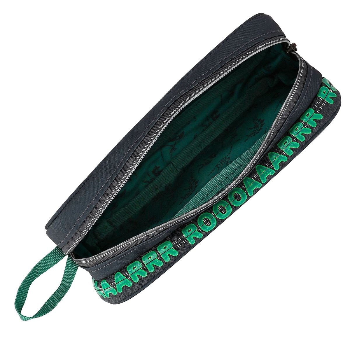 Depesche Dino World Schlampertasche Grau Grün