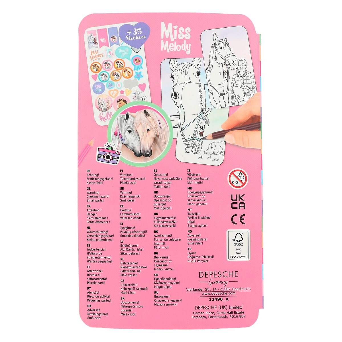 Depesche Miss Melody SELFIE Colouring Book