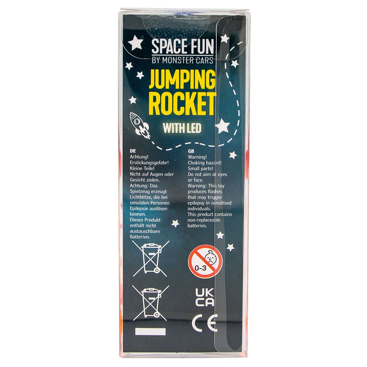 Depesche Monster Cars Jumping Rocket mit LED SPACEFUN, 1 Stück, 4-fach sortiert
