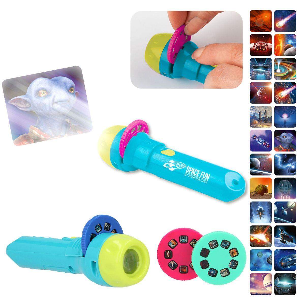 Depesche Monster Cars Taschenlampe Mit Bildeffekten SPACE FUN