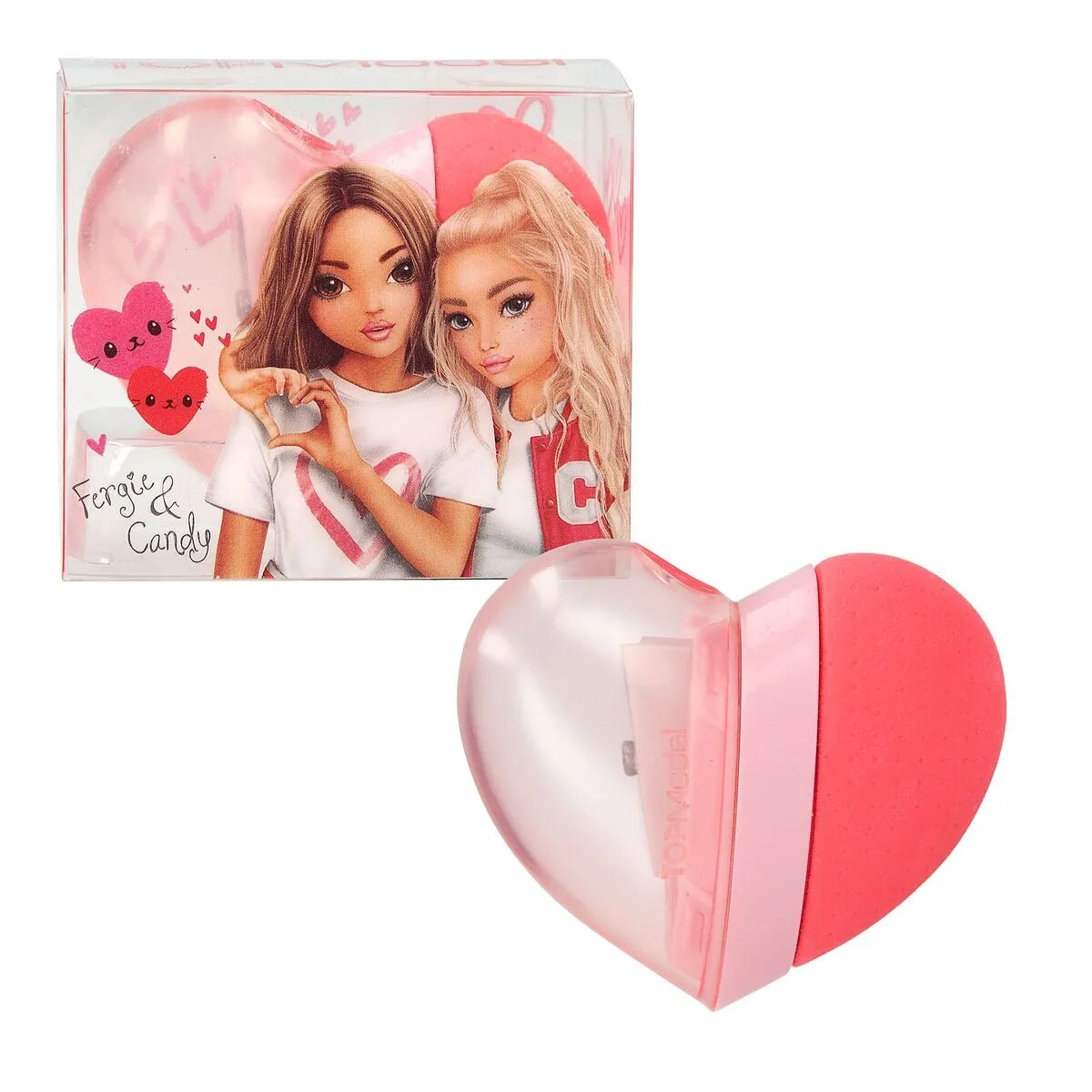 Depesche TOPModel 2in1 Herz Radierer & Anspitzer ONE LOVE, 1 Stück, 3-fach sortiert