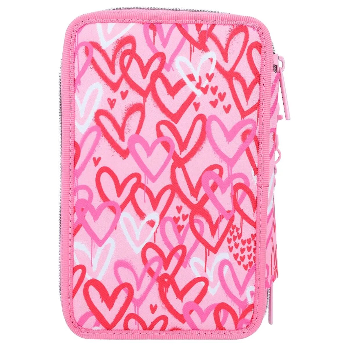 Depesche TOPModel 3-Fach Federtasche mit PU Herz ONE LOVE