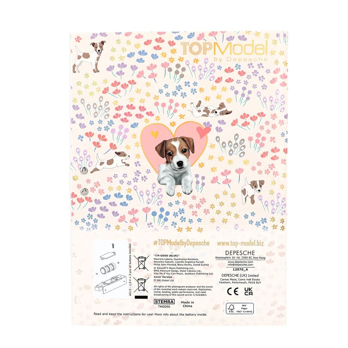 Depesche TOPModel Geheimcode Tagebuch mit Sound VELO FLEUR