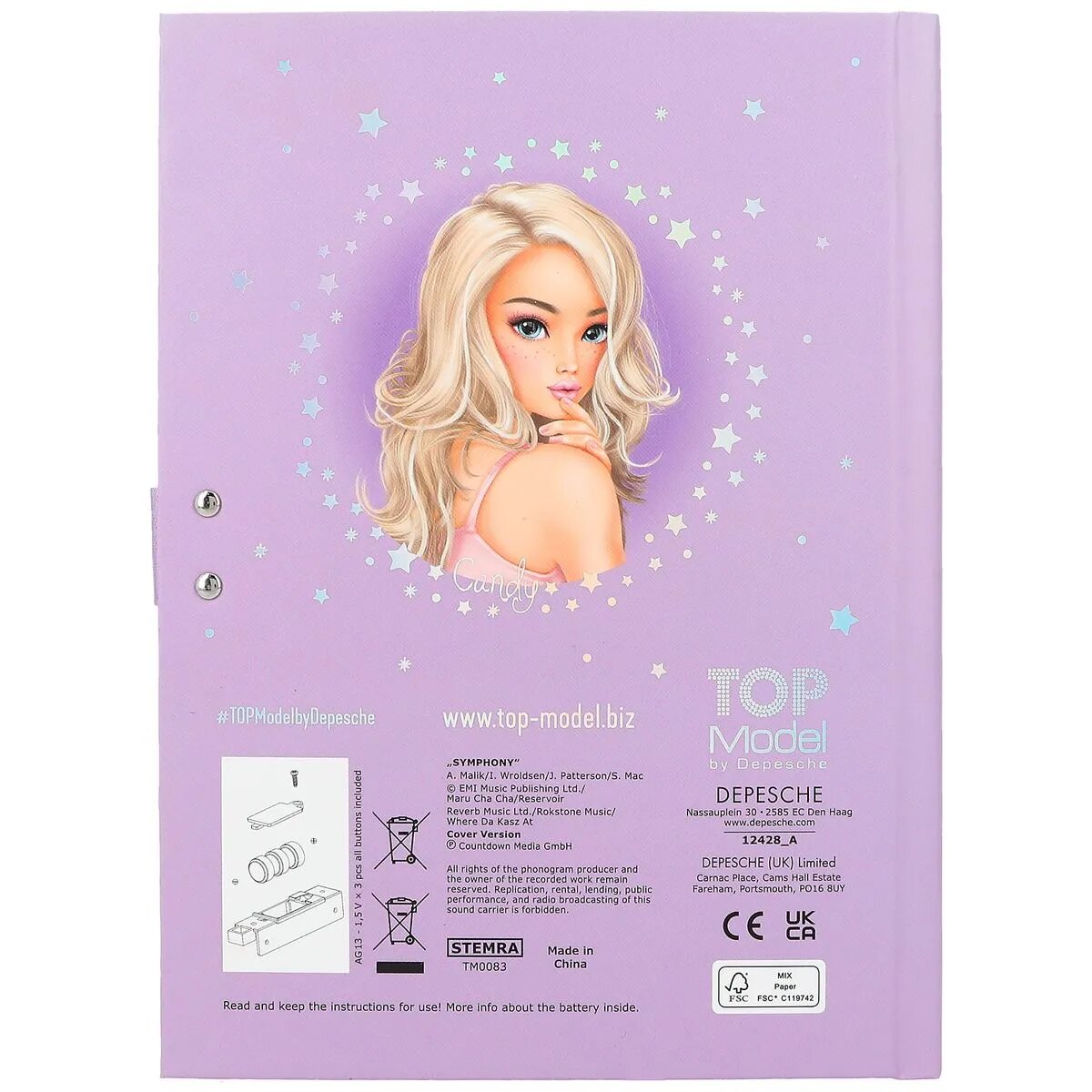Depesche TOPModel Geheimcode Tagebuch mit Sound BALLET