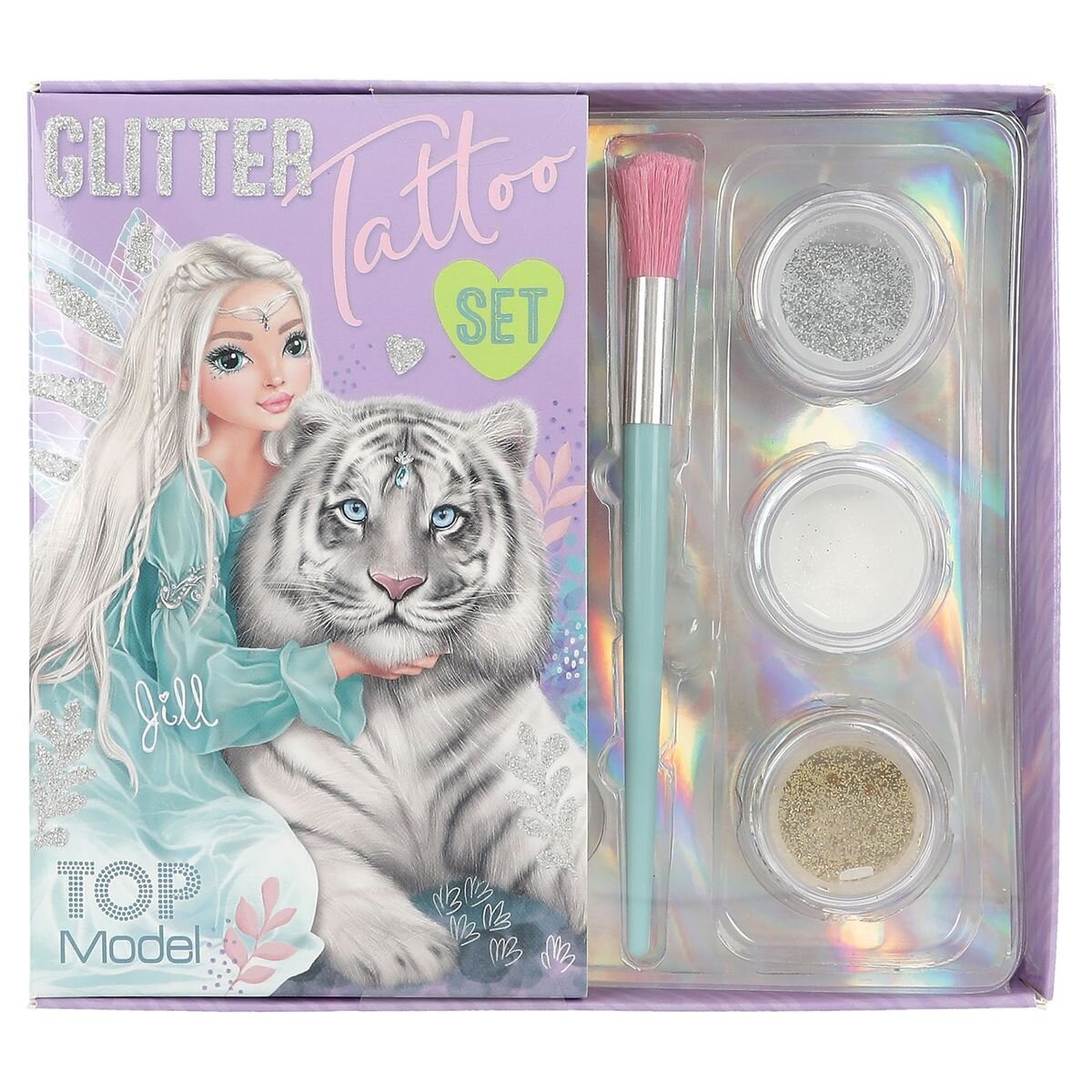 Depesche TOPModel Glitzer Tattoo Set FANTASY TIGER