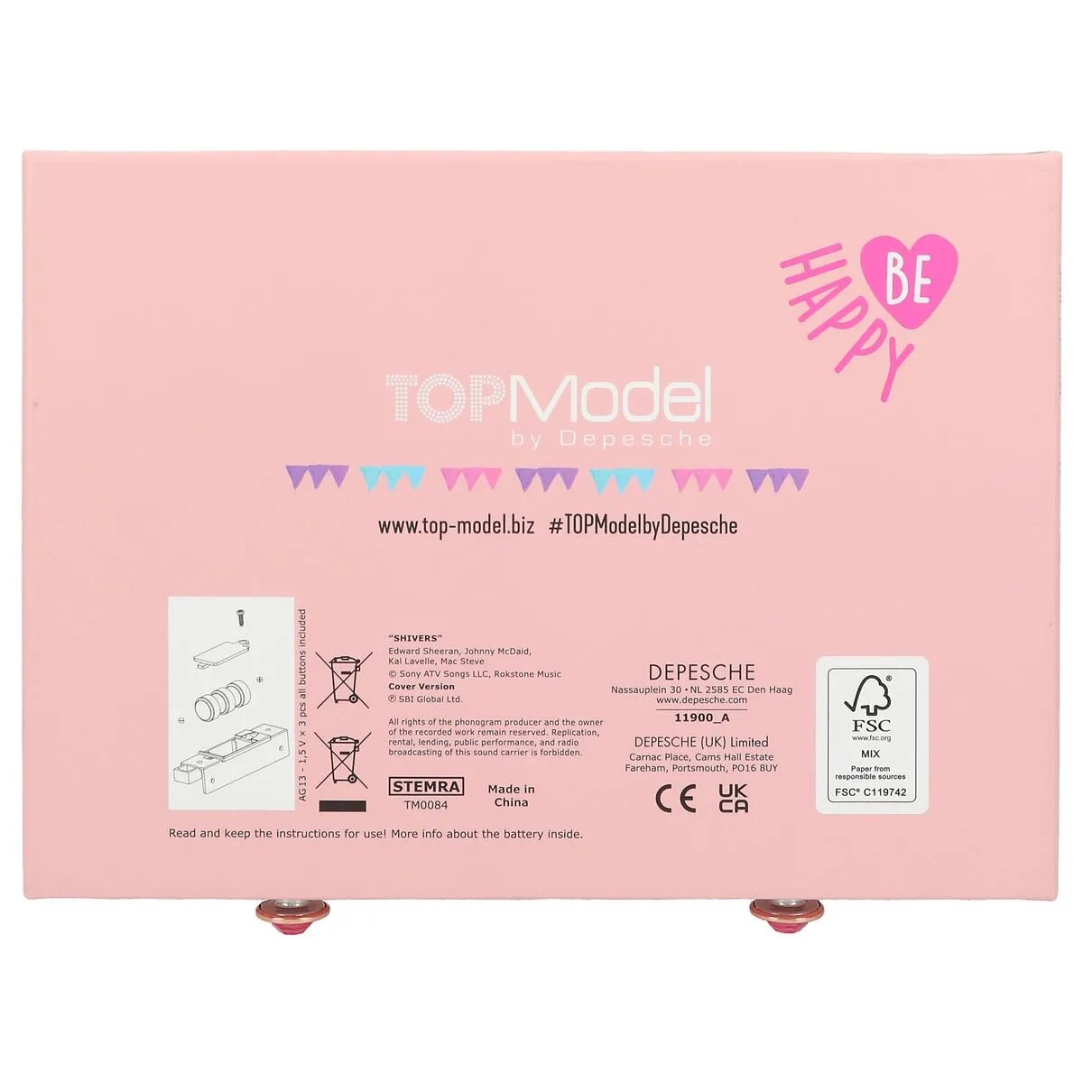 Depesche TOPModel großes Schmuckkästchen mit Code und Sound COSY