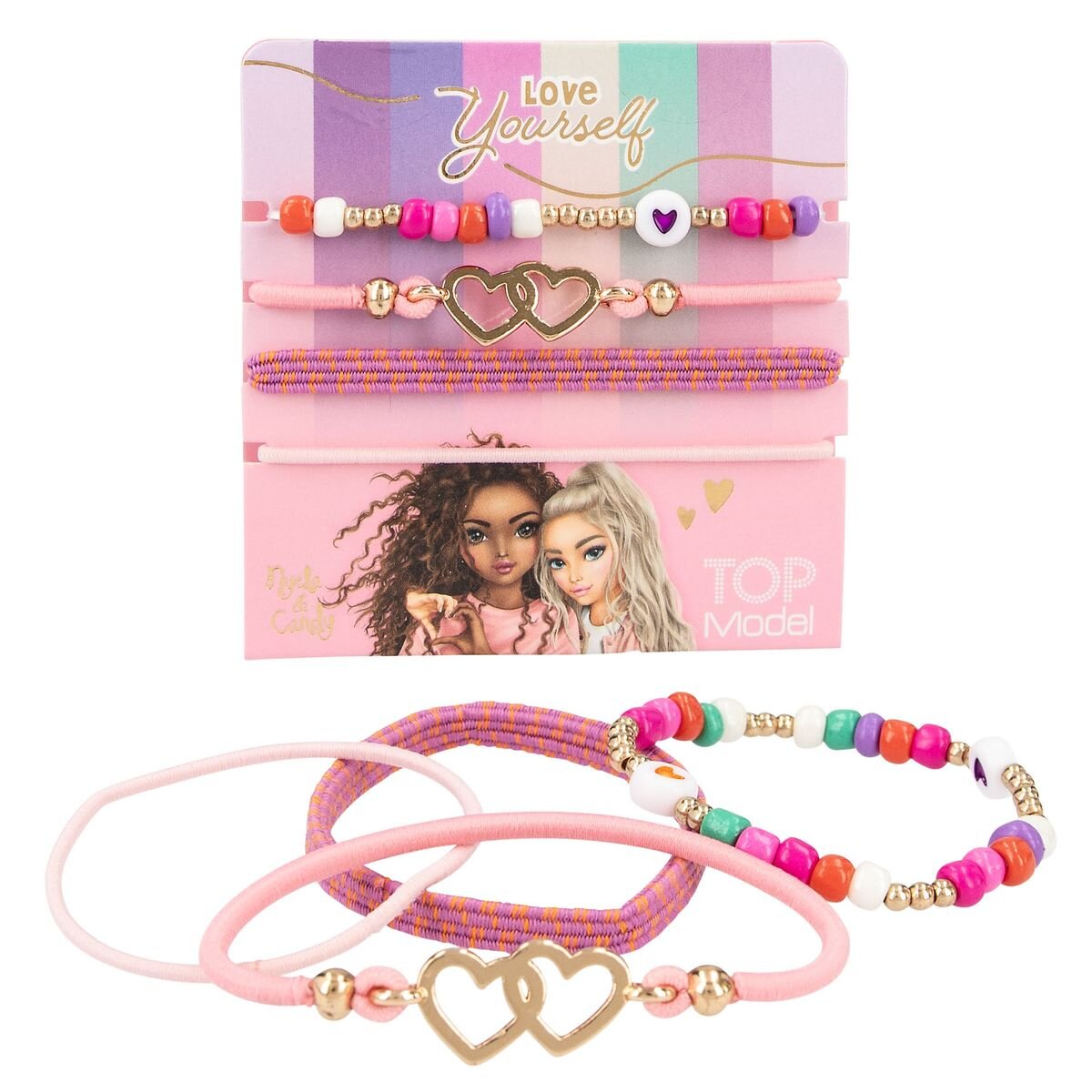 Depesche TOPModel Haar- und Armband Set, 1 Set, 3-fach sortiert