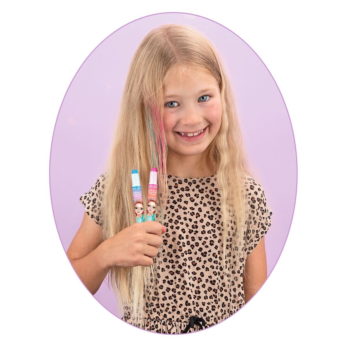 Depesche TOPModel Haarkreidestifte BEAUTY and ME, 1 Packung, 2-fach sortiert