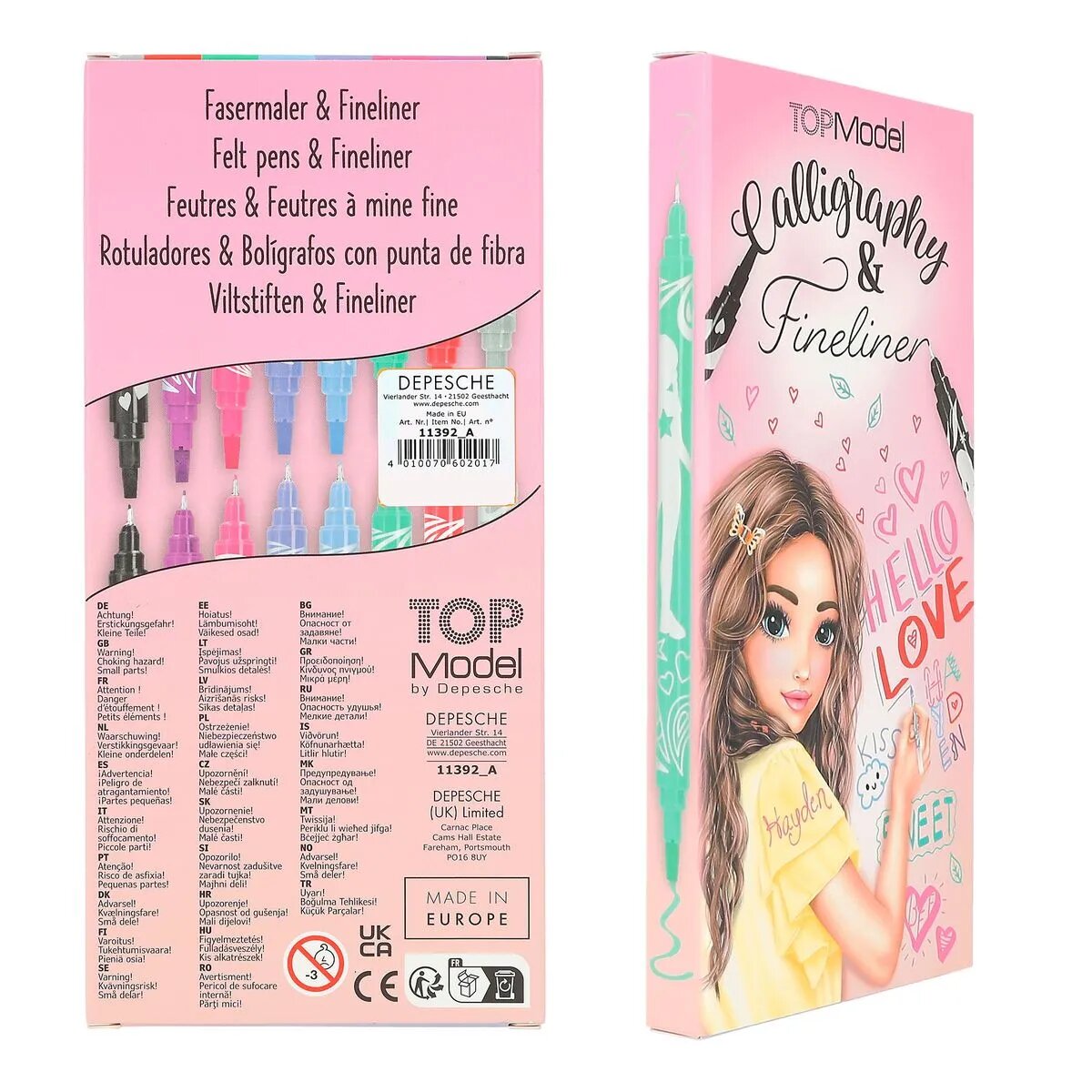 Depesche TOPModel Kalligraphy und Fineliner Set