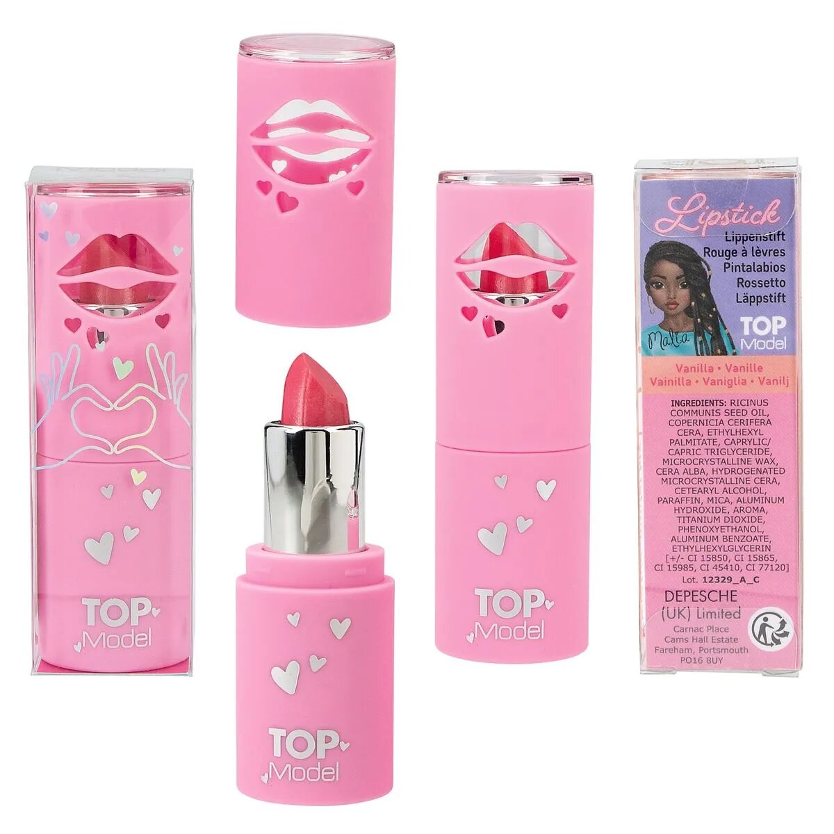 Depesche TOPModel Lippenstift BEAUTY and ME, 1 Stück, 4-fach sortiert