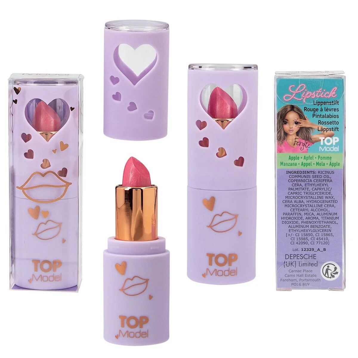 Depesche TOPModel Lippenstift BEAUTY and ME, 1 Stück, 4-fach sortiert