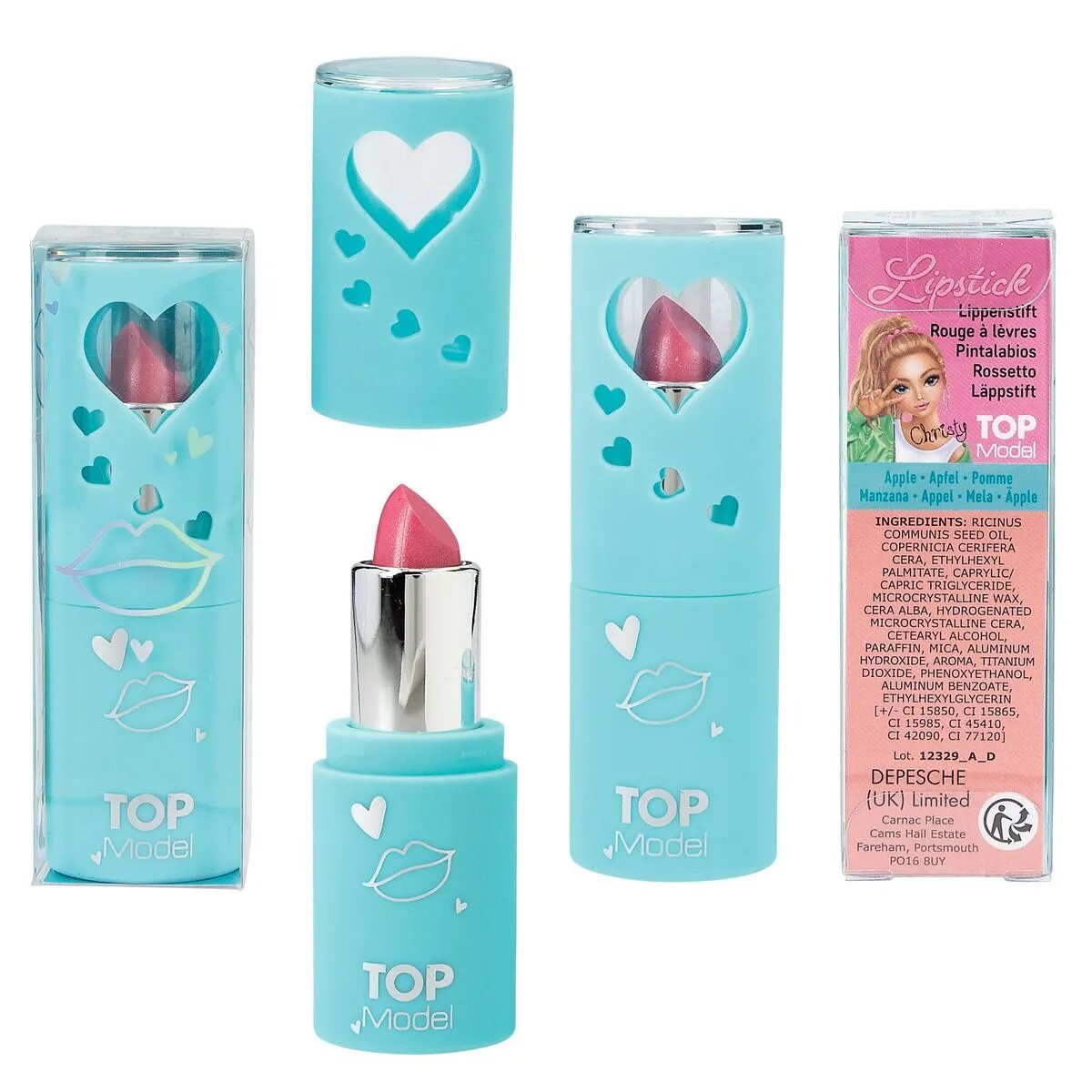 Depesche TOPModel Lippenstift BEAUTY and ME, 1 Stück, 4-fach sortiert