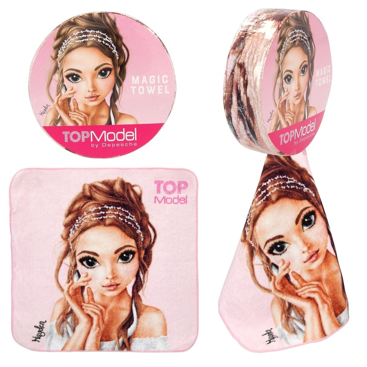 Depesche TOPModel Magisches Handtuch GLITTER QUEEN, 1 Stück, 2-fach sortiert