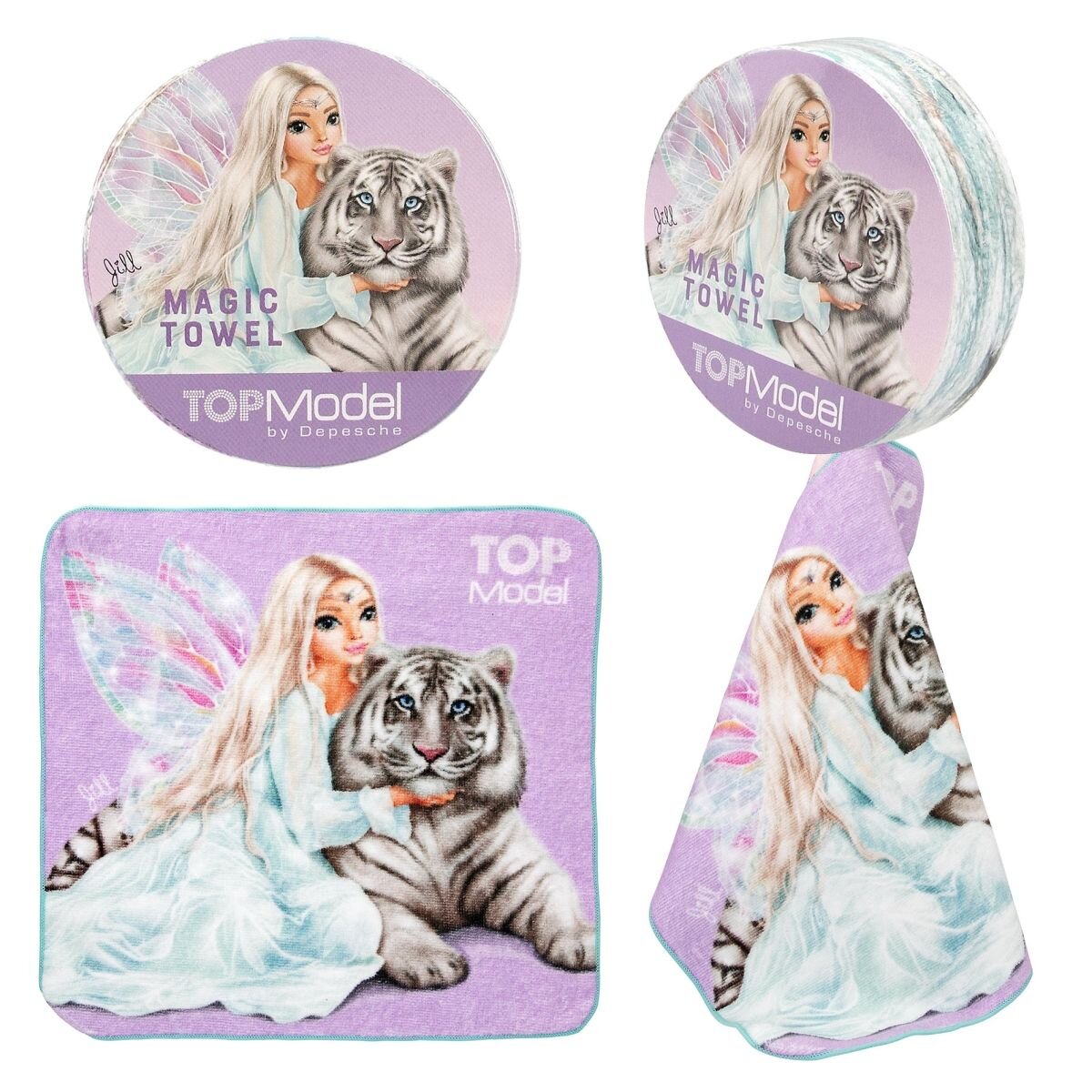Depesche TOPModel Magisches Handtuch GLITTER QUEEN, 1 Stück, 2-fach sortiert