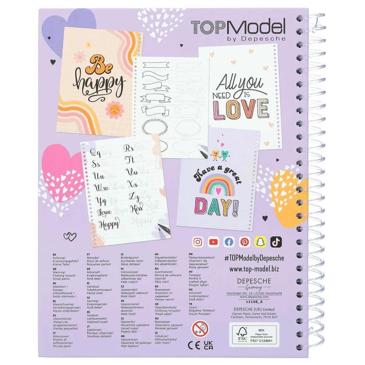 Depesche TOPModel Malbuch-Set Handlettering