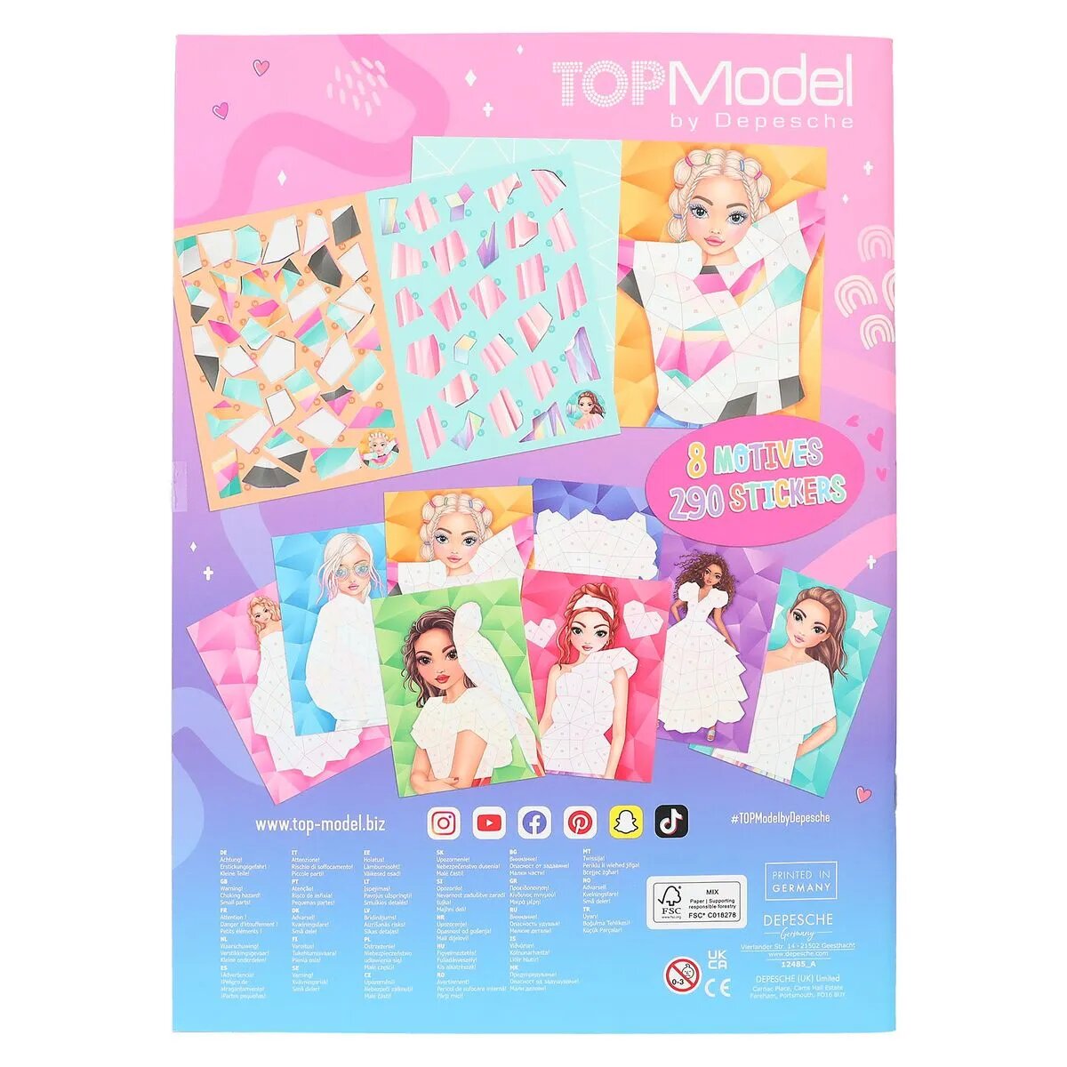 Depesche TOPModel Number Sticker Fantasy