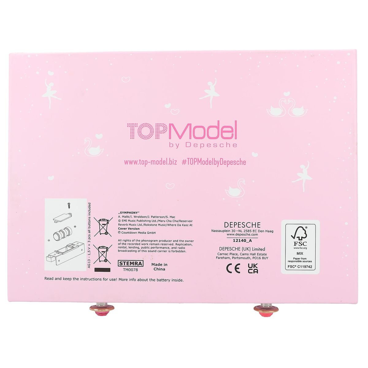 Depesche TOPModel Schmuckkästchen mit Code und Sound BALLET