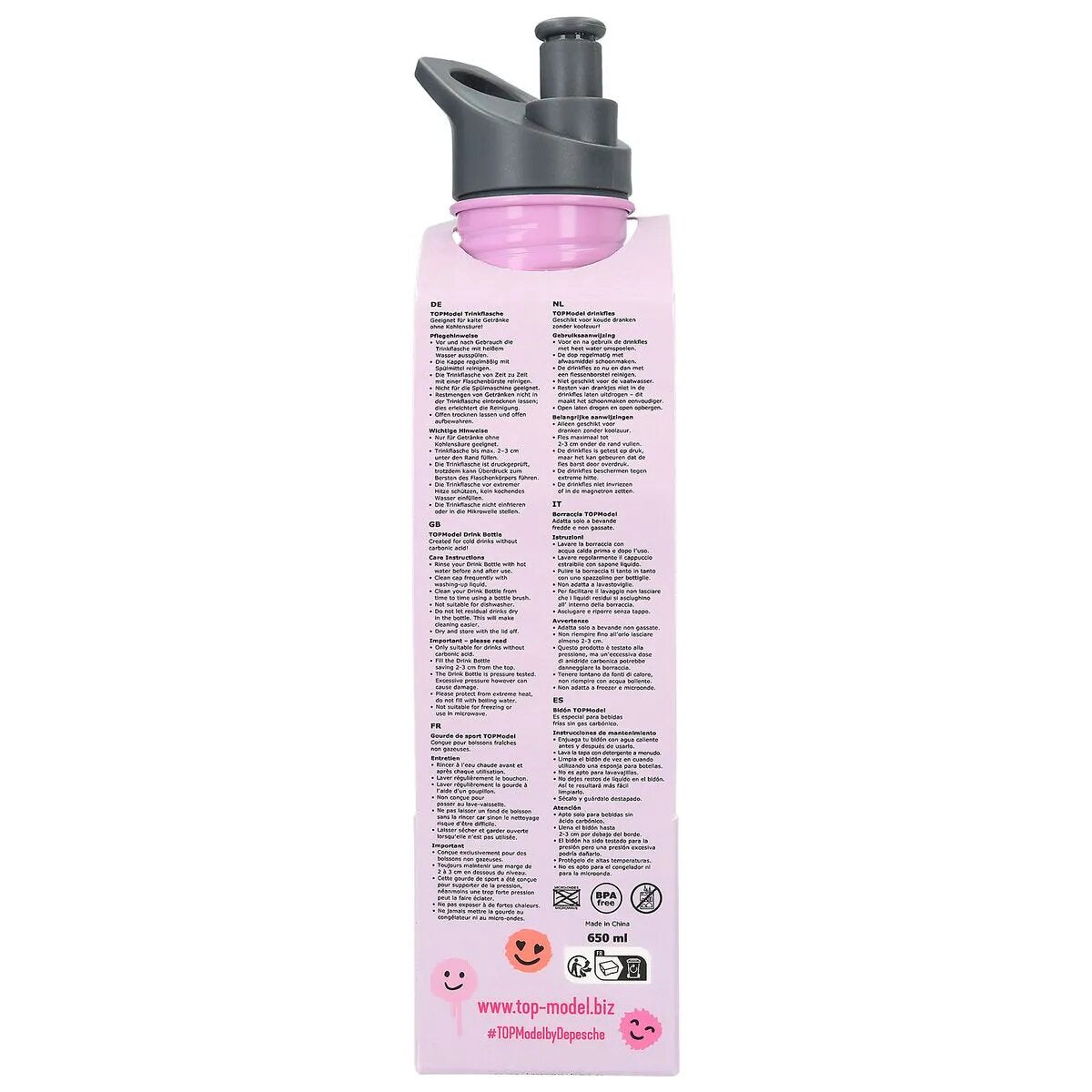 Depesche TOPModel Trinkflasche HAPPY TOGETHER