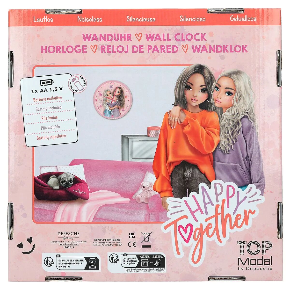 Depesche TOPModel Wanduhr HAPPY TOGETHER