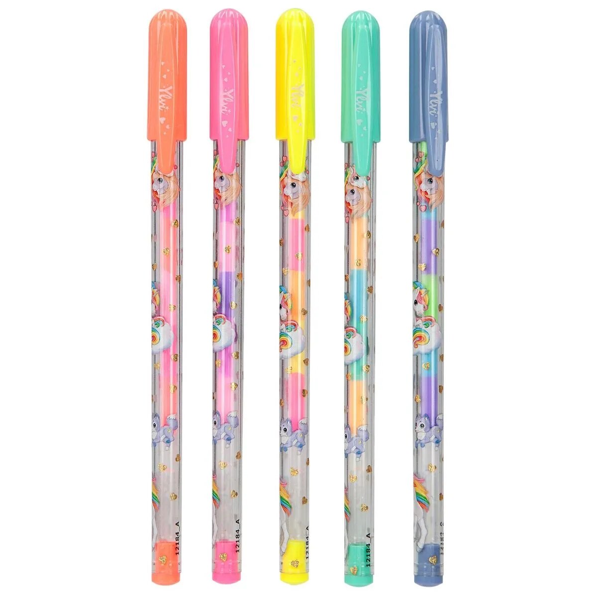 Depesche Ylvi Gelstifte-Set in 5 Regenbogenfarben