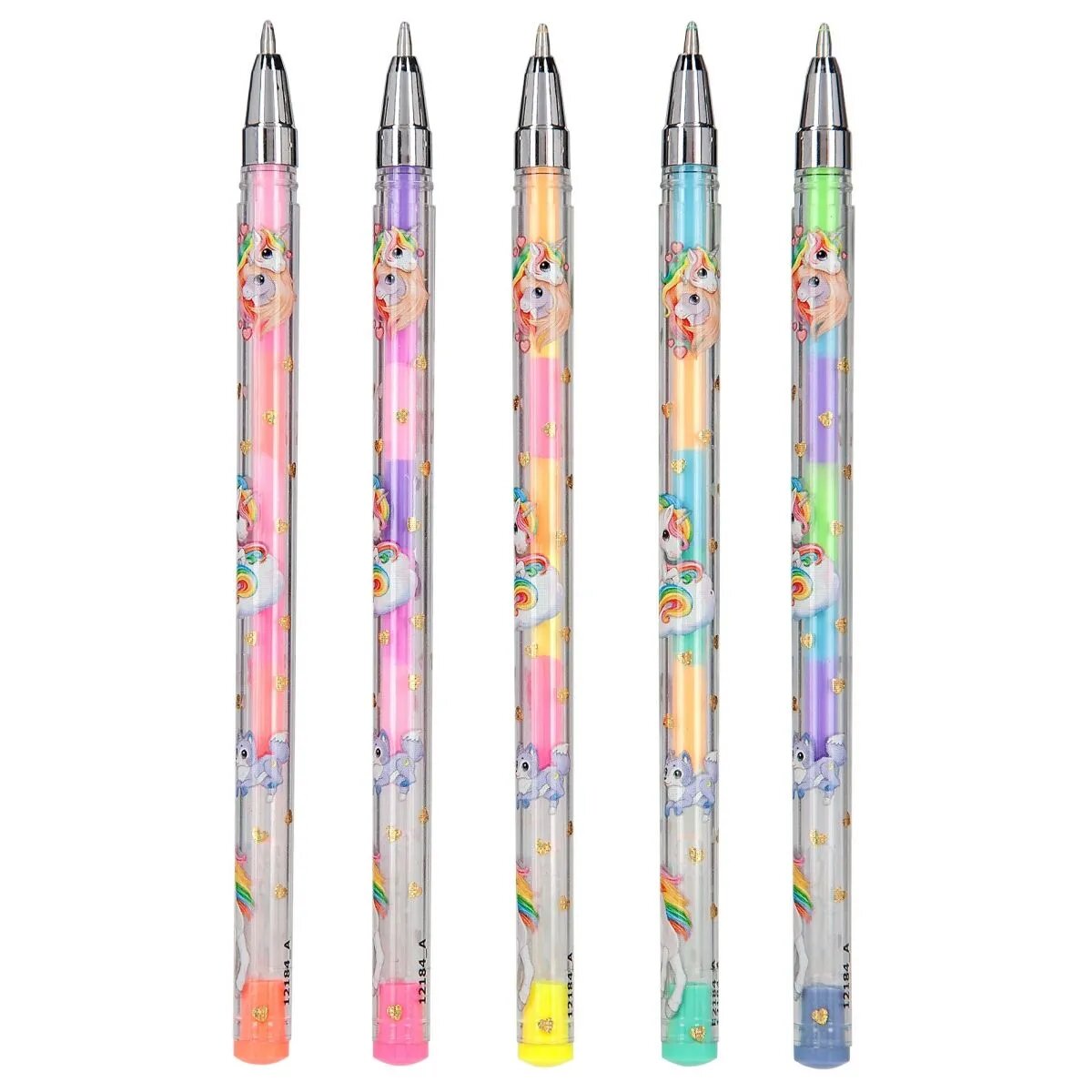Depesche Ylvi Gelstifte-Set in 5 Regenbogenfarben